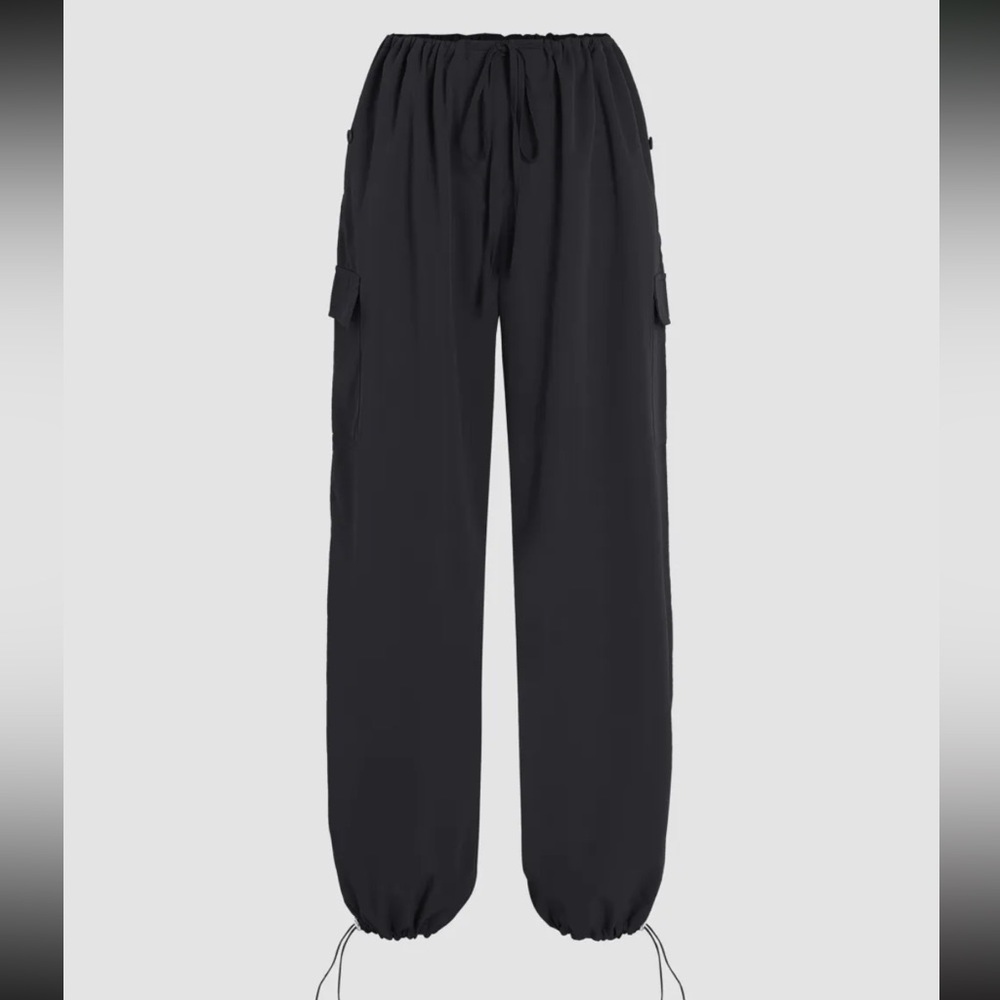 Cider M Low-Rise Cargo Parachute Pants